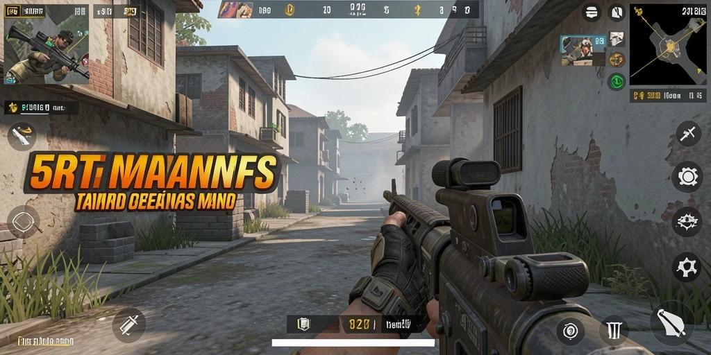 Screenshot gameplay yang menampilkan aksi tempo tinggi di <strong>5RT</strong>.