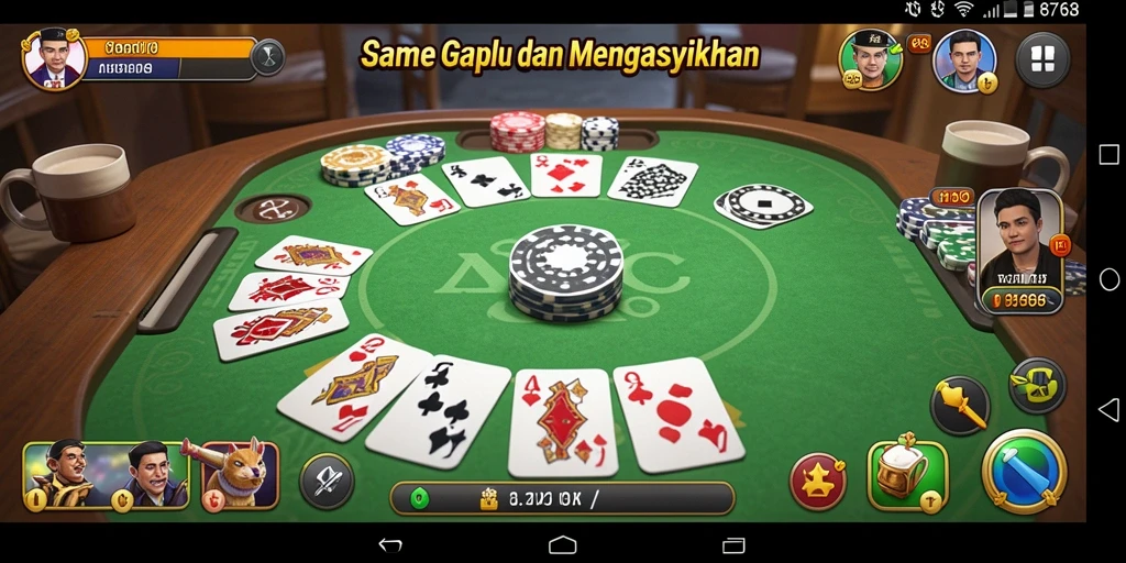 Gameplay menarik dari 8768 dengan teman-teman di Gaple.