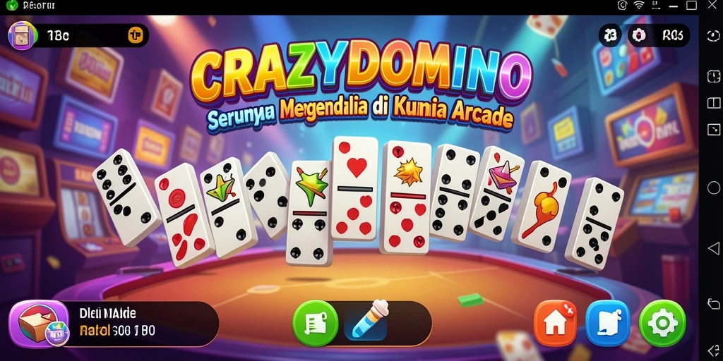 Screenshot utama CRAZYDOMINO menampilkan gameplay seru dan menantang.