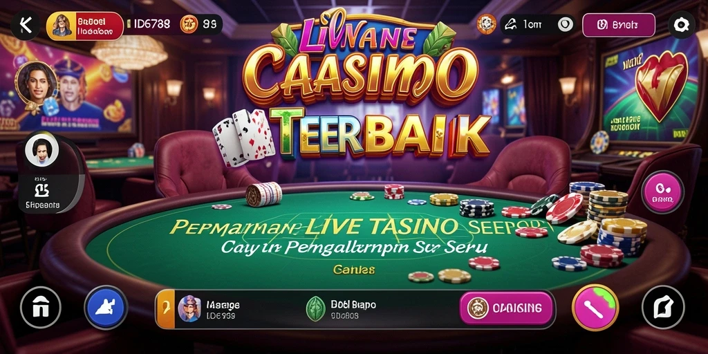 Tampilan permainan Live Casino yang menarik di ID6788.