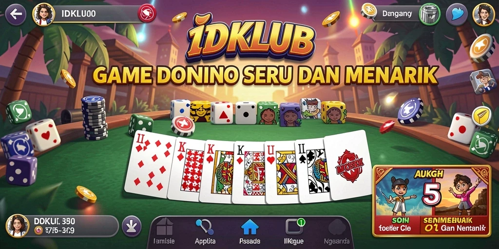Gameplay menarik dan seru dalam IDKLUB.