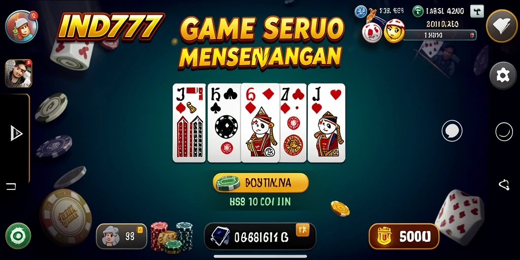 Tampilan utama gameplay IND777 yang seru dan interaktif.