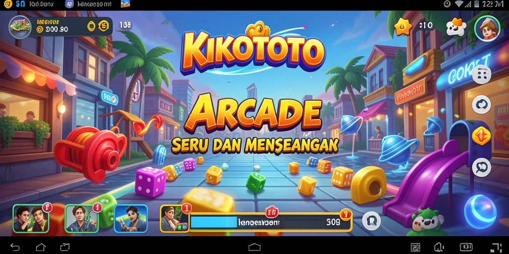 Tampilan gameplay KIKOTOTO yang seru dan penuh warna.