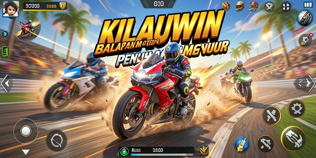 Gameplay KILAUWIN yang menegangkan dalam aksi balapan motor.