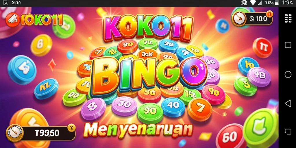 Tampilan gameplay seru dari KOKO11 dengan suasana Bingo yang menyenangkan.