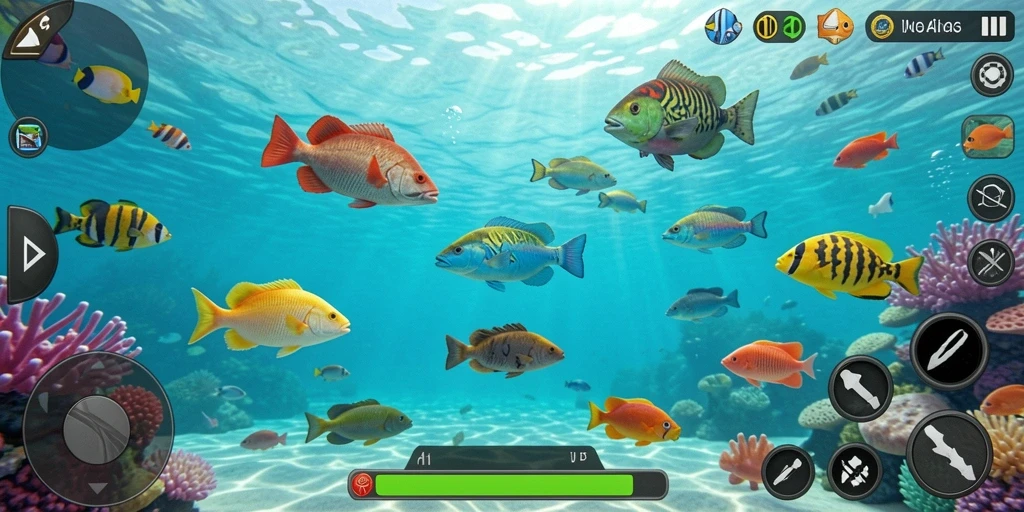 Gameplay seru MDG188 saat menangkap ikan dengan berbagai senjata.