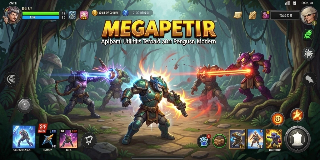 Tampilan antarmuka utama MEGAPETIR yang user-friendly.