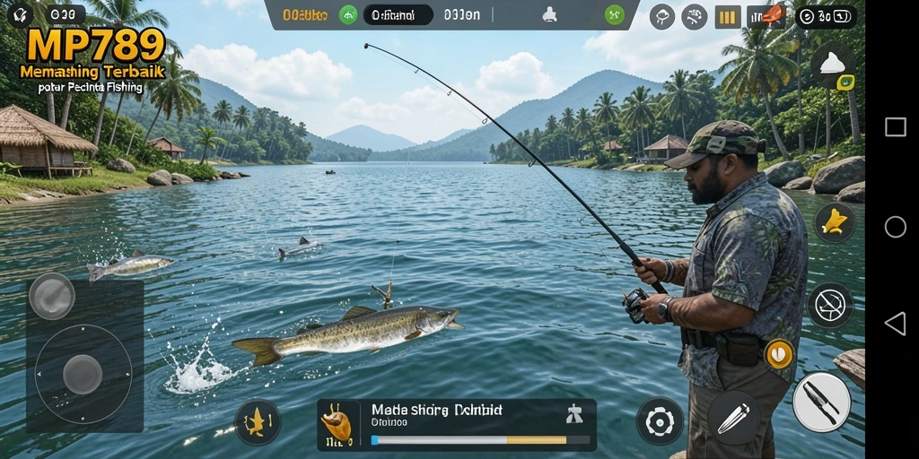 Tampilan gameplay <strong>MVP789</strong> yang menarik dengan suasana memancing yang menyenangkan.