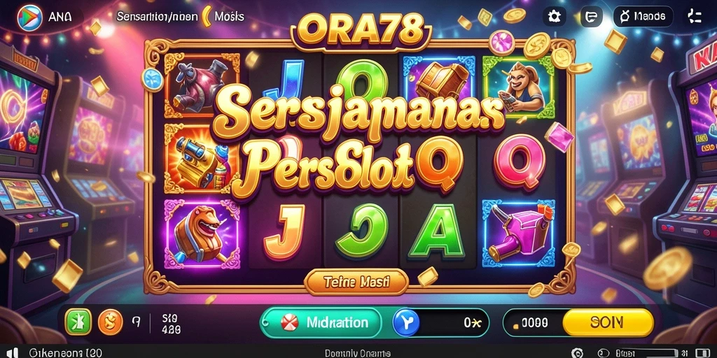 Tampilan utama gameplay ORA78 dengan simbol Slot yang menarik.