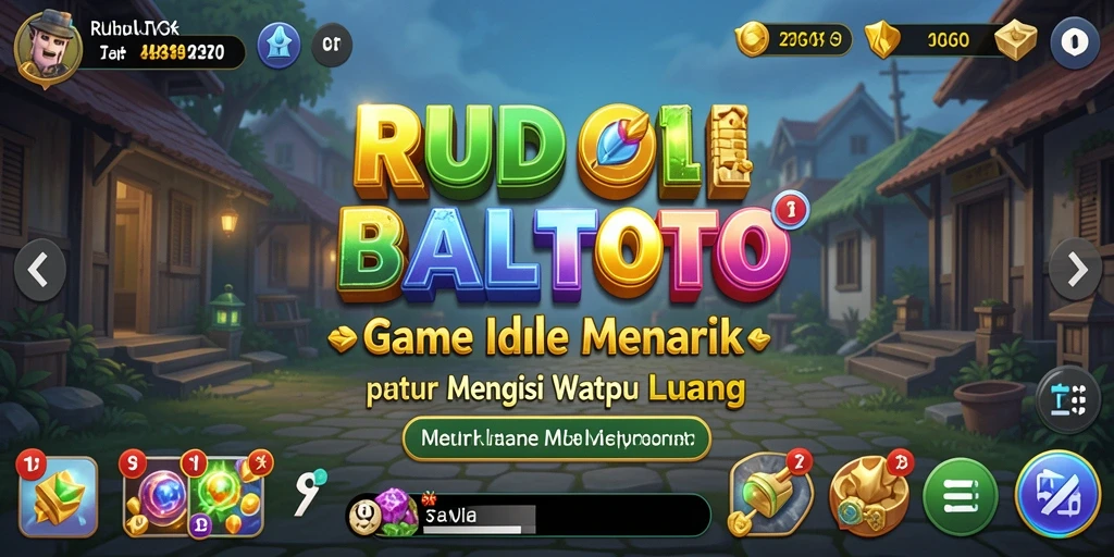 Screenshot gameplay RUDALTOTO yang menampilkan keseruan permainan Idle.