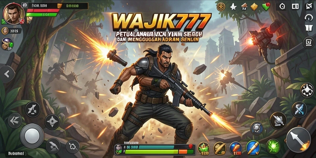 Tampilan gameplay <strong>WAJIK777</strong> yang menegangkan dan penuh aksi.