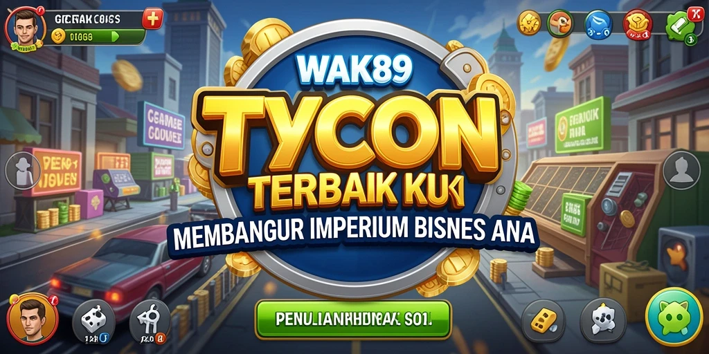 Screenshot gameplay WAK89 menampilkan aktivitas pengelolaan bisnis yang seru.